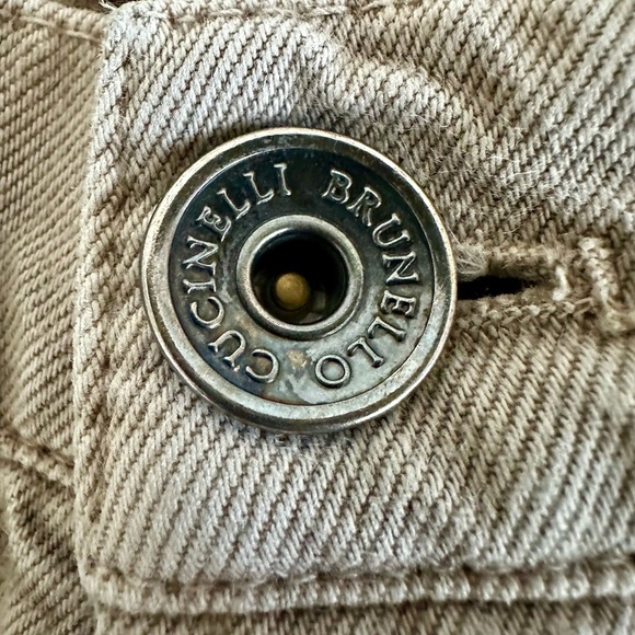 Brunello Cucinelli Tan Khaki 5 pkt. jean IT54 US 38 - Picture 7 of 12